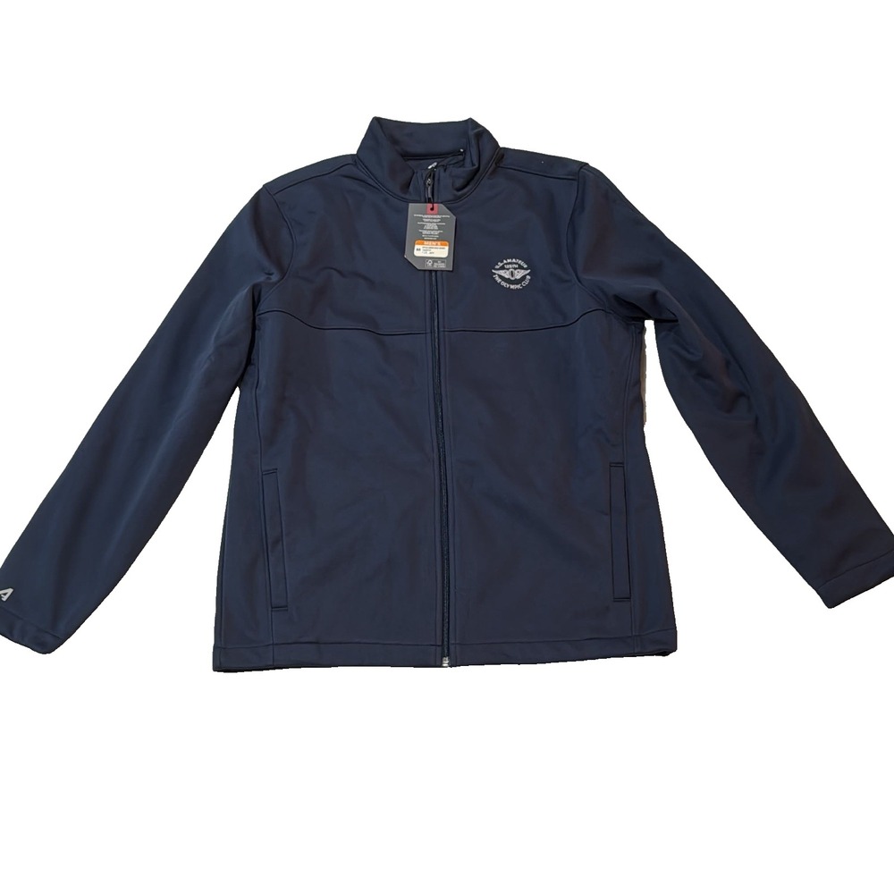 Anitgua Links Navy Nylon Jacket Men's Size Medium Golfer Jacket